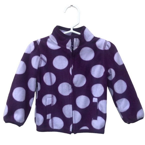 Old Navy Other - Old Navy Fleece Polka Dot Jacket 18-24 month